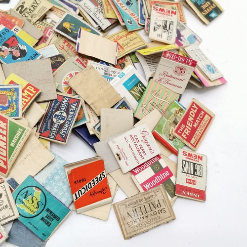 118 - Collection of assorted vintage matchboxes and match box covers to include advertising, etc t/w a Gol... 