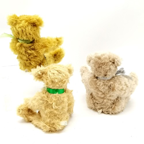 120 - 3 x jointed mohair Cranmore bears by Jenny Hooper inc Watkins & Millo, unnamed bear is 38cm high - o... 