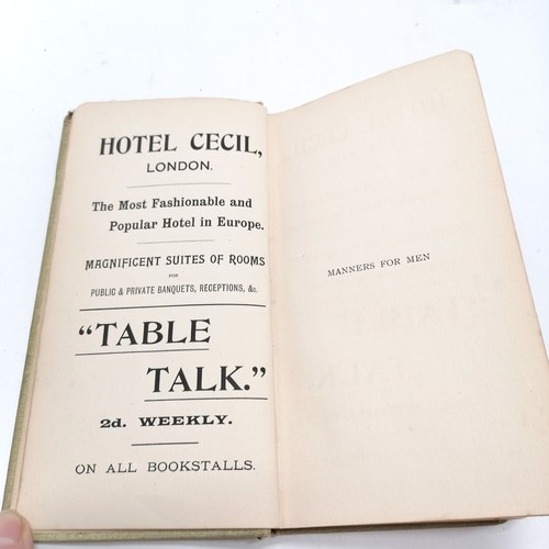 175 - 1897 (3rd ed) book - Manners for men by Mrs Humphry (