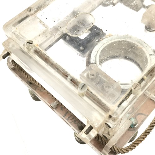 211 - C1960's scratch built Perspex and aluminium waterproof camera case for filming underwater. purported... 