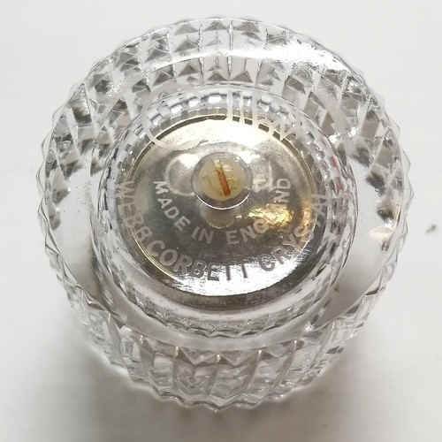 279 - Waterford crystal sugar castor boxed 30cm high T/W a Collbri Webb Corbett crystal table lighter