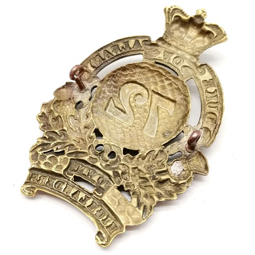 296 - 72nd Regiment Duke of Albany's Own Highlanders military badge - 7.8cm high