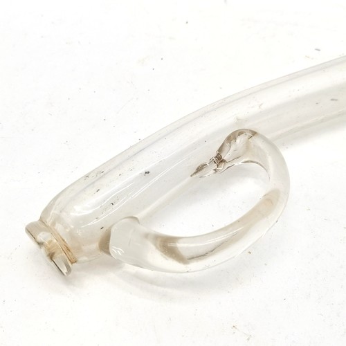 308 - Antique glass wine tasting serving syringe, 39 cm length.