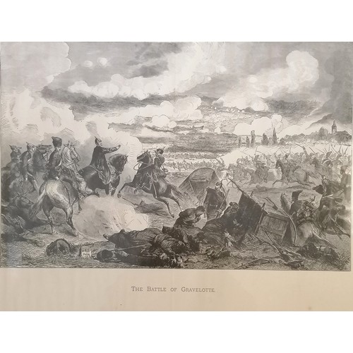 338 - 4 x framed military prints inc 1897 Charge of the Gordon Highlanders at Dargai (frame 66.5cm x 81cm)... 