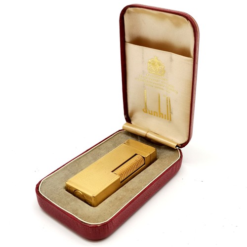 73 - Dunhill Rollagas lighter (in original box with instructions) t/w Dupont silver plated lighter