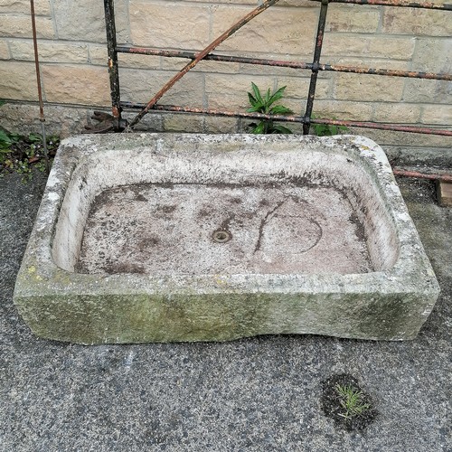 3 - Large stone trough/sink 69cm x 101cm x 21cm