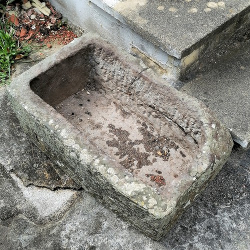 6 - Stone trough A/F 70cm x 40cm 24cm