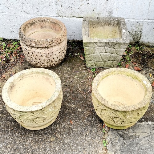 54 - Quantity of (4) plant pots Square 29cm high