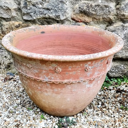 69 - Large planter t/w 3 smaller - largest 52cm diameter