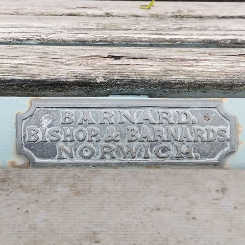 98 - Victorian Aesthetic movement Thomas Jeckyll cast iron bench by Barnard Bishop & Barnards c1878 182cm... 