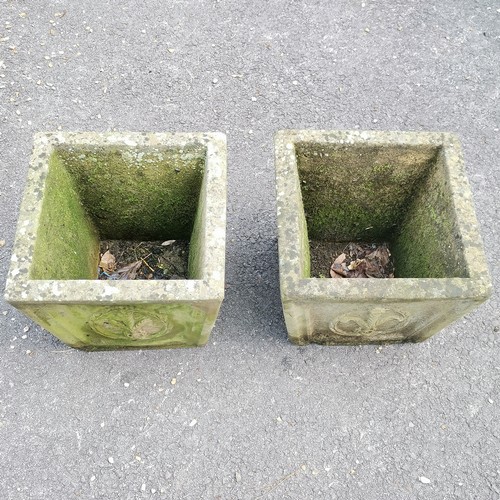 106 - 3 square planters 36cm x 36cm x 32cm high