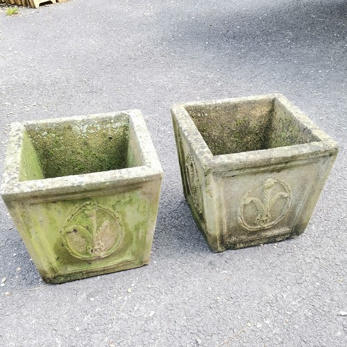 106 - 3 square planters 36cm x 36cm x 32cm high