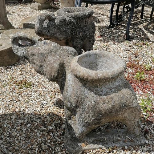 72 - 2 elephant planters - 70cm x 49cm (approx.)