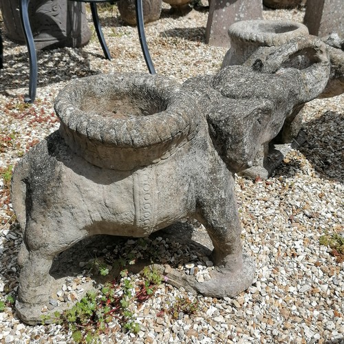 72 - 2 elephant planters - 70cm x 49cm (approx.)