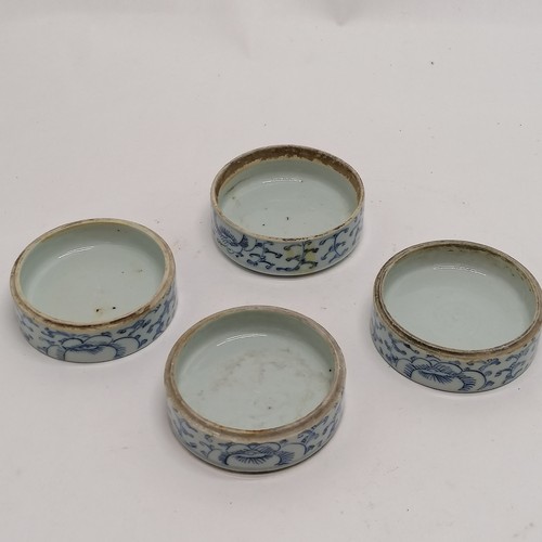 166 - 1 Owner collection of 22 x antique Chinese blue & white vessels inc brushpots, tea cannisters with w... 