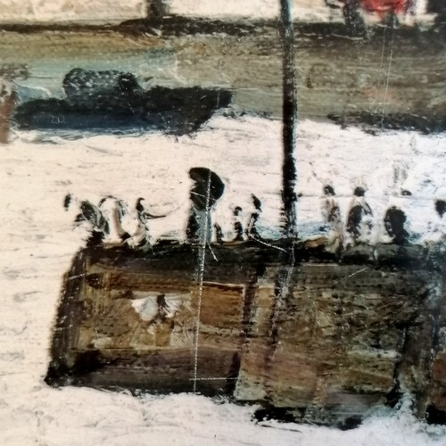 172 - L S Lowry 1972 hand signed print of The Harbour (Maryport) by Venture prints with Fine Art Trade Gui... 