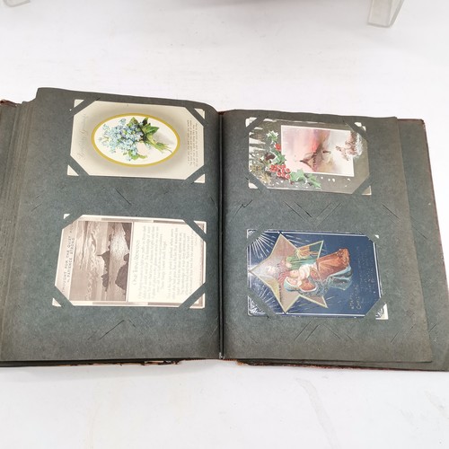 239 - Large qty of postcards inc 9 albums (inc early 20th century), photograph album, 2 albums with PHQ ca... 