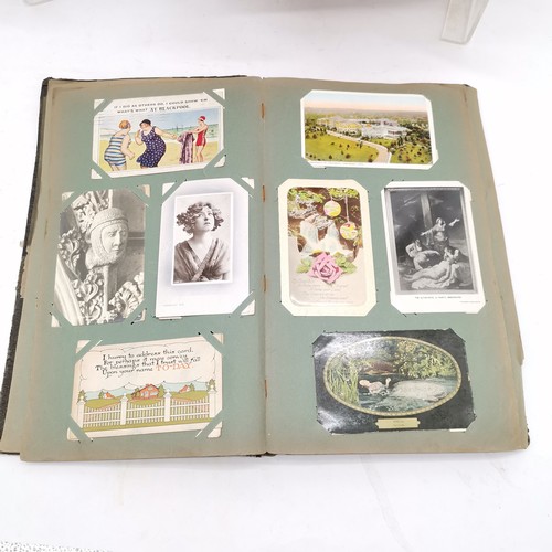 239 - Large qty of postcards inc 9 albums (inc early 20th century), photograph album, 2 albums with PHQ ca... 