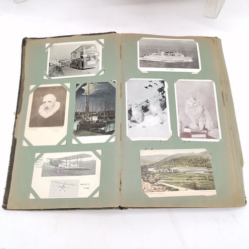 239 - Large qty of postcards inc 9 albums (inc early 20th century), photograph album, 2 albums with PHQ ca... 