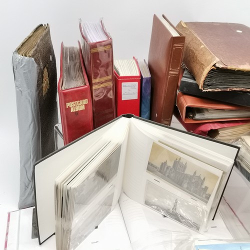 239 - Large qty of postcards inc 9 albums (inc early 20th century), photograph album, 2 albums with PHQ ca... 