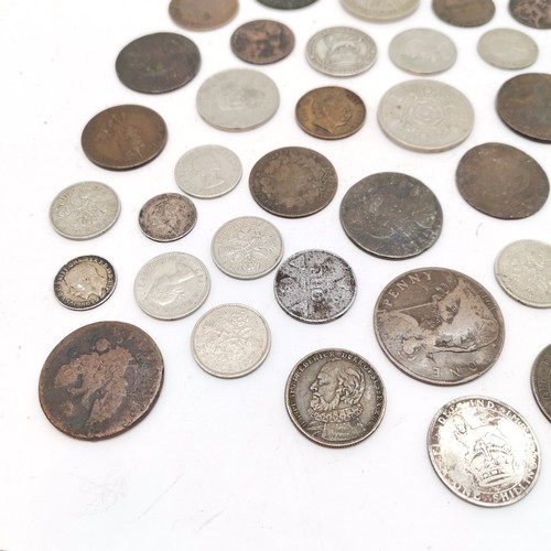 262 - Qty of coins, tokens etc inc silver