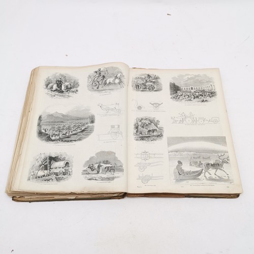 282 - Antique Victorian book - The pictorial gallery of arts ~ disbound but contains many interesting pict... 