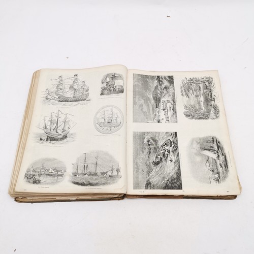 282 - Antique Victorian book - The pictorial gallery of arts ~ disbound but contains many interesting pict... 