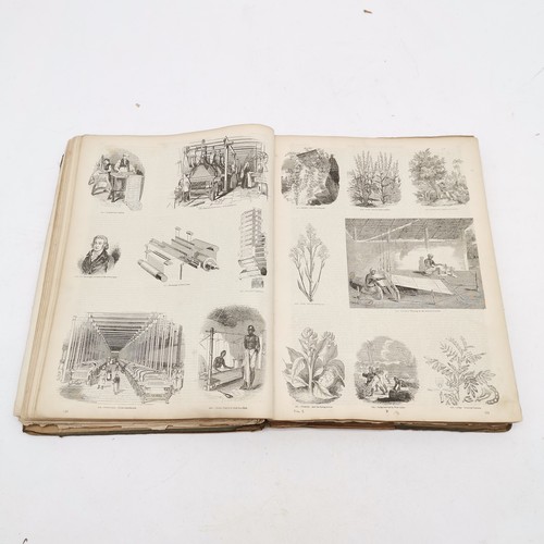 282 - Antique Victorian book - The pictorial gallery of arts ~ disbound but contains many interesting pict... 