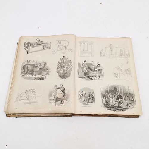 282 - Antique Victorian book - The pictorial gallery of arts ~ disbound but contains many interesting pict... 