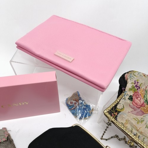 299 - Prada boxed candy pink double make-up bag (box 23cm x 15cm & in unused condition) t/w vintage boxed ... 