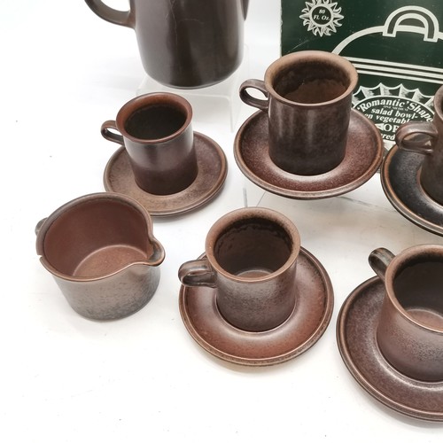 311 - Arabia (Finland) ceramic part coffee set t/w 2 x Portmeirion boxed salad bowl / open vegetable / cas... 