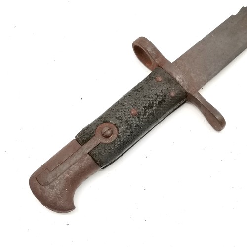 333 - WWI German saw back bayonet with markings - 59cm long