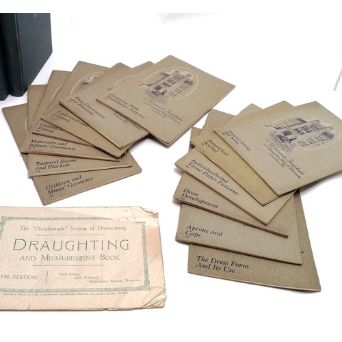 336 - Qty of Woman's Institute booklets + 4 volumes library of dressmaking