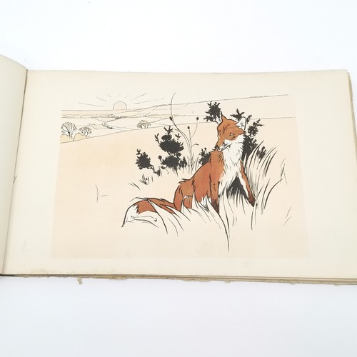 380 - Antique book - 'A Sporting Garland' with pictures by Cecil Aldin ~ has signature at front E W Croker... 