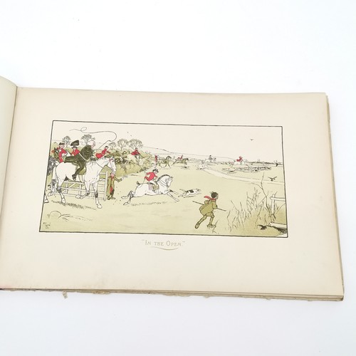 380 - Antique book - 'A Sporting Garland' with pictures by Cecil Aldin ~ has signature at front E W Croker... 