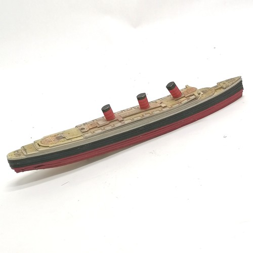 382 - Chad Valley 'Queen Mary' fan out model (showing internal sections) - 30cm long & missing 1 screw