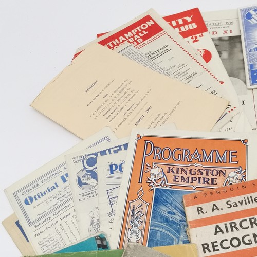 403 - Qty of booklets mostly military + railway + athletics + 1946 Wembley stadium football match England ... 