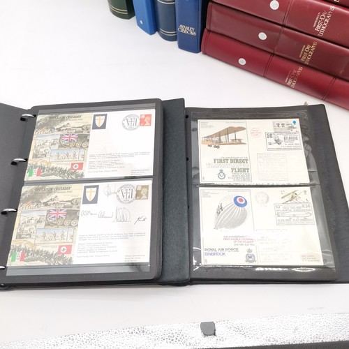 404 - Collection of 19 x stamp / cover albums as follows i) green stockbook mint channel islands ii-iv) RA... 