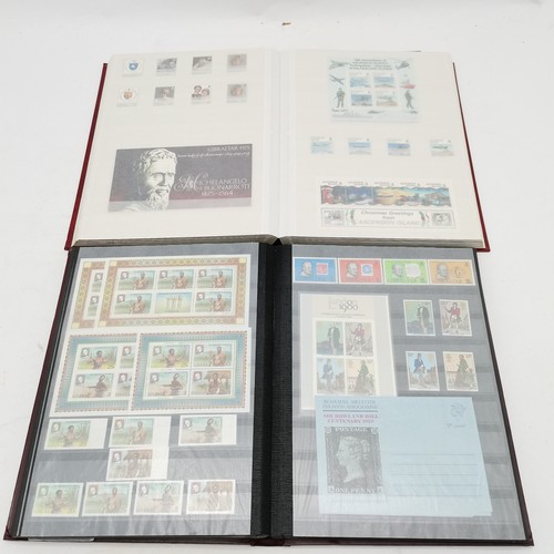 406 - Collection of 14 x stamp albums as follows i) green stockbook with small qty of used commonwealth in... 