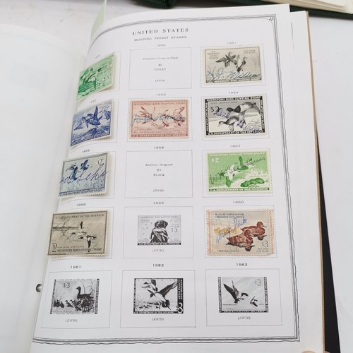 406 - Collection of 14 x stamp albums as follows i) green stockbook with small qty of used commonwealth in... 