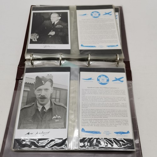 408 - Battle Of Britain hand signed collection of 33 photos inc Johnnie Johnson etc (all with biographical... 