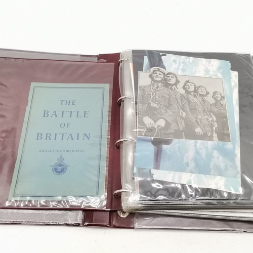 408 - Battle Of Britain hand signed collection of 33 photos inc Johnnie Johnson etc (all with biographical... 