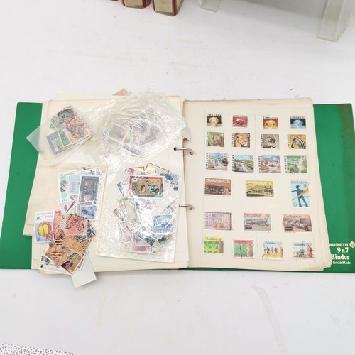 409 - 8 x albums filled with stamps inc commonwealth, Hong Kong, Europe etc