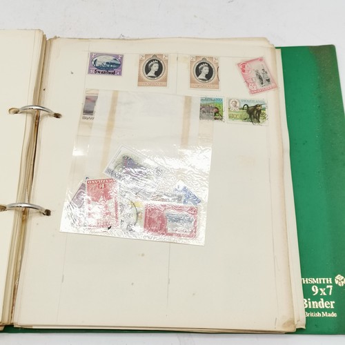 409 - 8 x albums filled with stamps inc commonwealth, Hong Kong, Europe etc