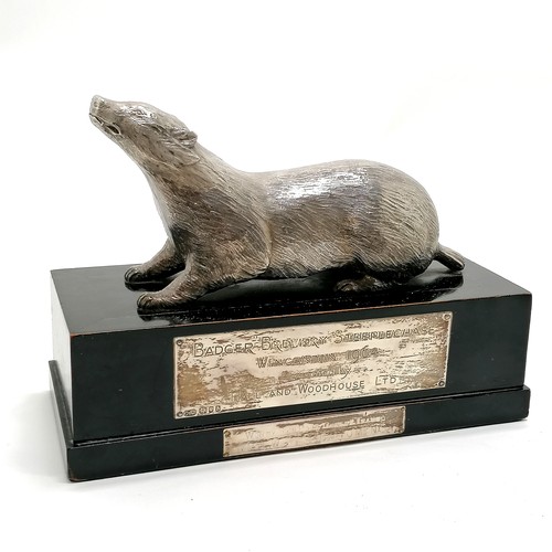 33 - 1964 Badger Beer Brewery steeplechase (Wincanton) silver hallmarked trophy by Carrington & Co as won... 
