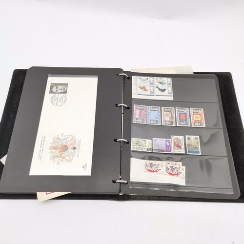 65 - Qty of stamps in 4 albums - mostly 1970's/80's presentation packs, FDC's & PHQ cards