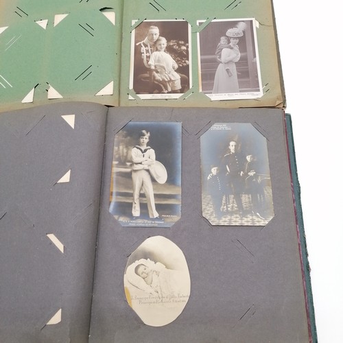 75 - 3 albums of original royalty postcards inc the Russian royal family all early 20thc