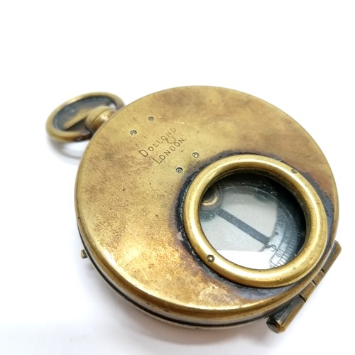 96 - Dolland of London antique (military) marching compass - 5.4cm diameter t/w St John's ambulance 'chai... 