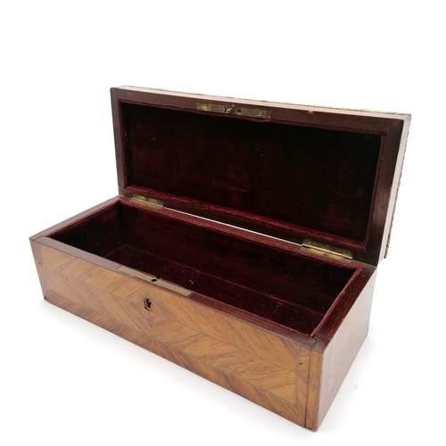153 - Antique French glove box by Alphonse Giroux (Paris) with kingwood veneer, ormolu mounts and hand pai... 