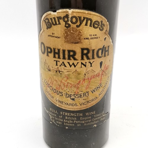 163 - Australian Burgoyne's Ophir Rich Tawny dessert wine (unopened bottle) by appointment to King George ... 